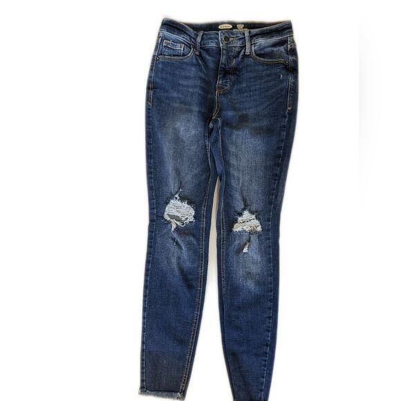 Old Navy Rockstar Super Skinny High Rise jeans, distressed, size 0 - Picture 4 of 6